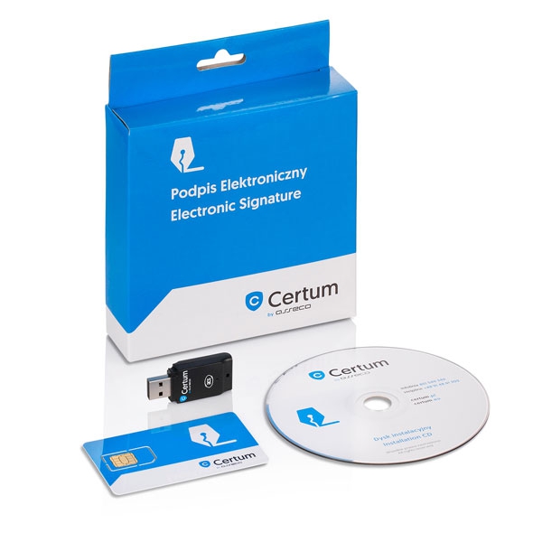 Zestaw CERTUM Mini do podpisu elektronicznego