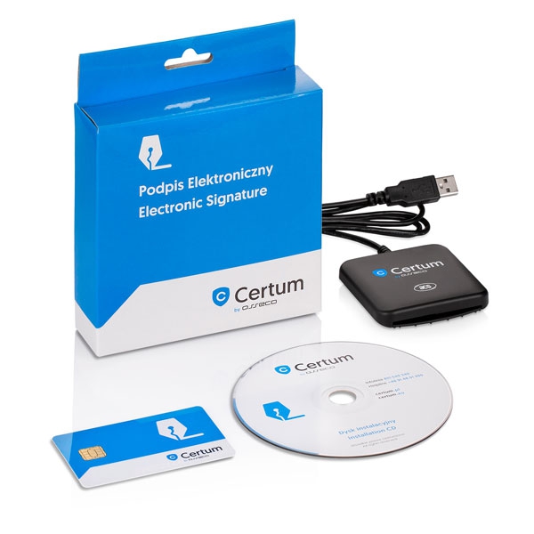 Zestaw CERTUM Standard do podpisu elektronicznego